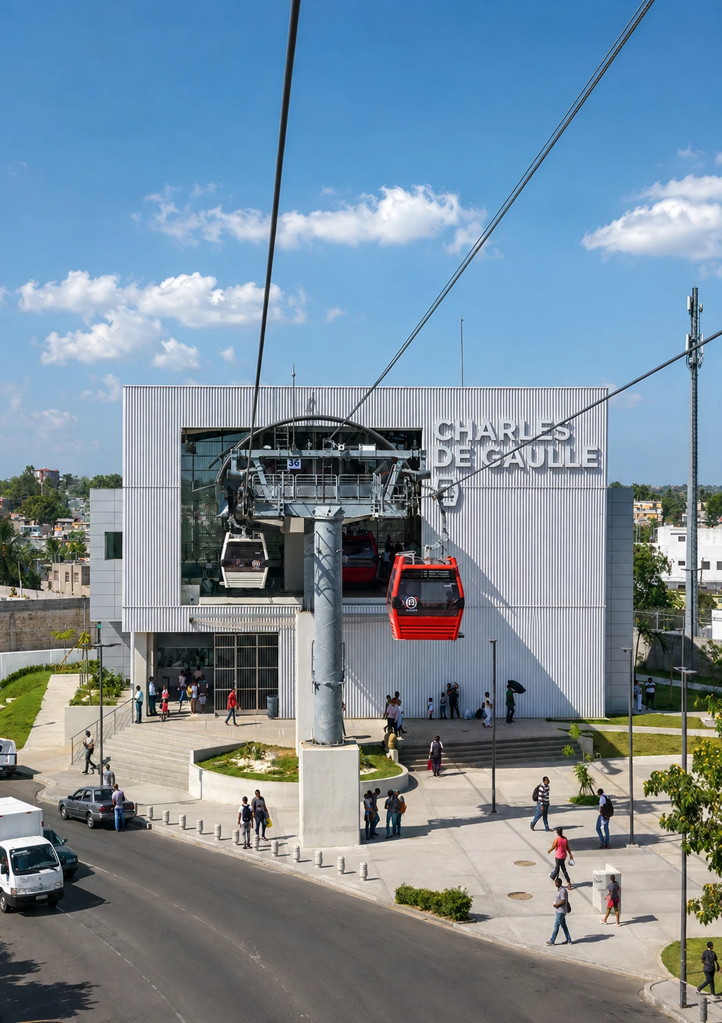 See the city from above · photograph from the bid